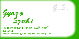 gyozo szuhi business card